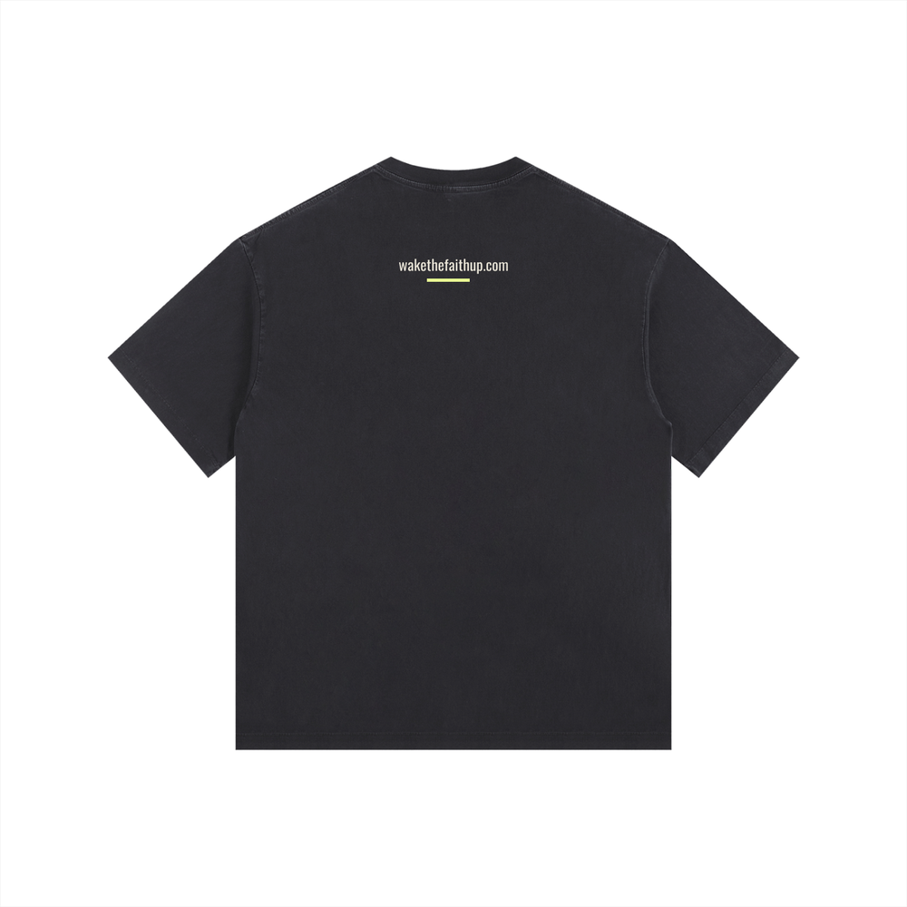 STAY CLOSE  WTFU Vintage Washed Oversized Cotton T-Shirt