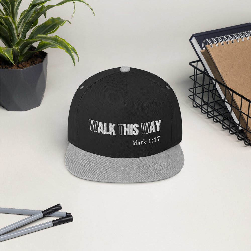 MARK: WALK THIS WAY Flat Bill Cap