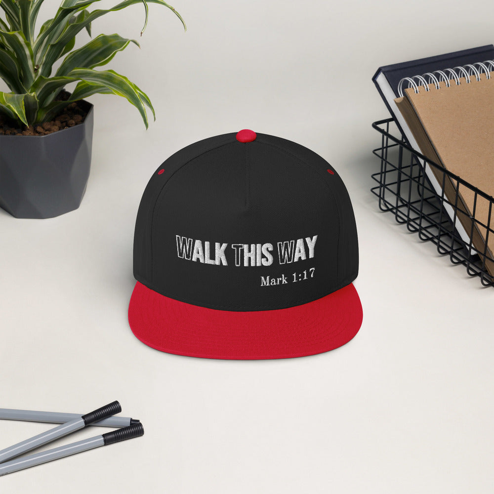 MARK: WALK THIS WAY Flat Bill Cap