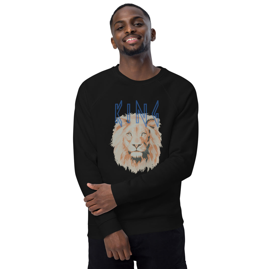 KING of Kings Unisex organic raglan sweatshirt