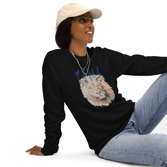 KING of Kings Unisex organic raglan sweatshirt